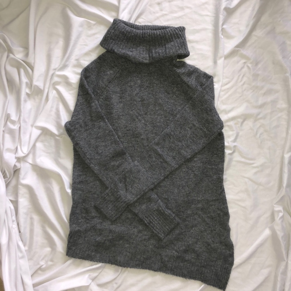 abercrombie asymmetrical turtle neck sweater
